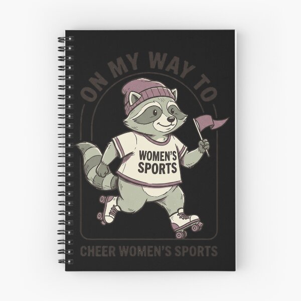 Item preview, On My Way To Cheer Women Sports Cute Raccoon Roller designed and sold by marry treasures.