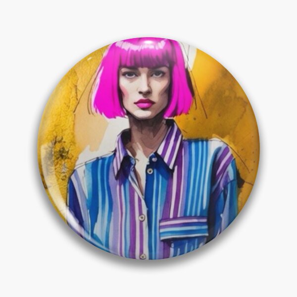 Item preview, Woman With Pink Hair designed and sold by Fransyn.