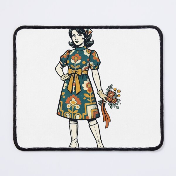 Item preview, Retro Groomsmaid Portrait designed and sold by eduardoroa22.