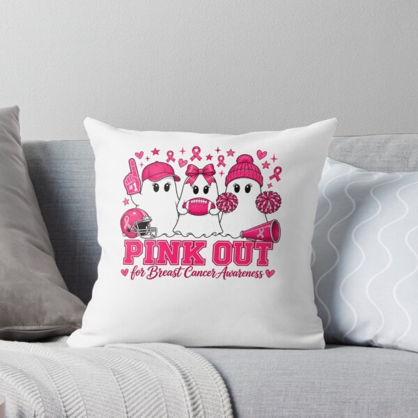 Item preview, Pink Out Football Ghosts Breast Cancer Awareness designed and sold by AARABwino.