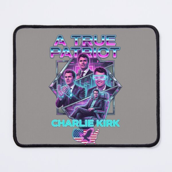 Item preview, A True Patriot Charlie Kirk Collage T-Shirt-77 designed and sold by DominikWagner.