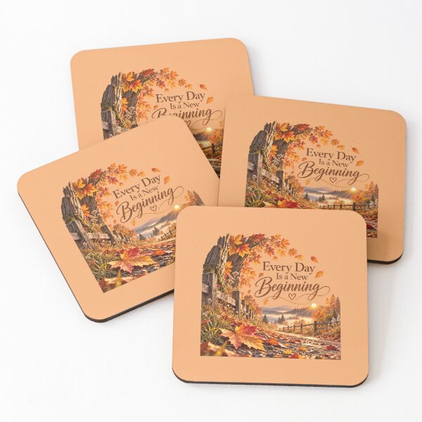 Item preview, Every Day Is a New Beginning – Autumn Sunrise | Golden Line Art Premium designed and sold by Niespodzianki.