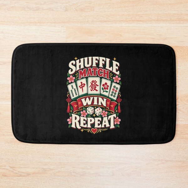 Item preview, Shuffle Match Win Repeat .. Funny Mahjong Game Night designed and sold by Ridaelb.