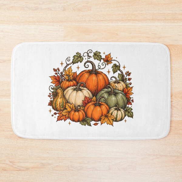 Item preview, Vintage Autumn Pumpkins & Fall Harvest Botanical Rustic Cottagecore Thanksgiving Aesthetic designed and sold by LandFinStudio.