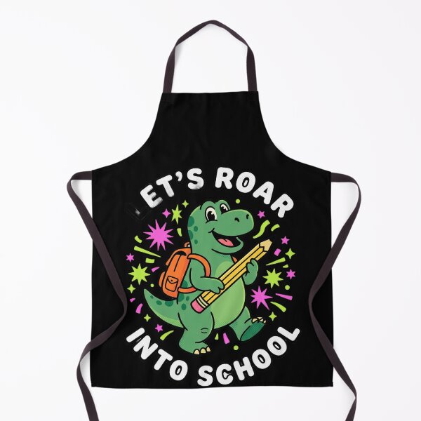 Item preview, Cute Dinosaur Roaring Into School Student Teacher Fun designed and sold by marry treasures.