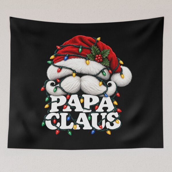 Item preview, Papa Claus Christmas Lights Pajama Family Matching Santa Hat  designed and sold by clothesy7.