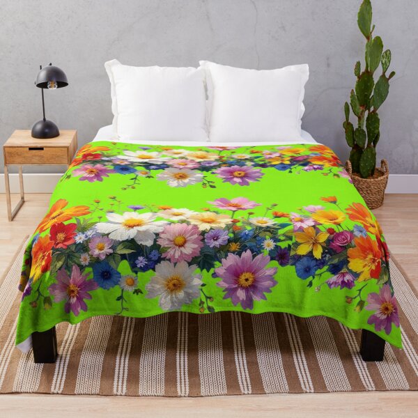 Item preview, Vibrant Wildflower Meadow Floral Pattern Print designed and sold by VeleS68.