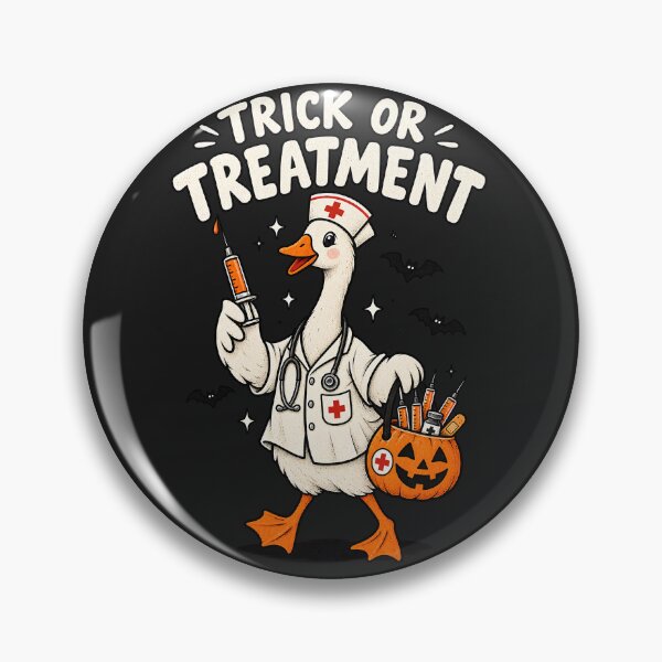 Item preview, Trick Or Treatment Halloween Nurse Shirt, Funny Goose Meme Nurse Tee, Retro Spooky Season RN Shirt, Doctor Summerween TShirt designed and sold by greatmar1.