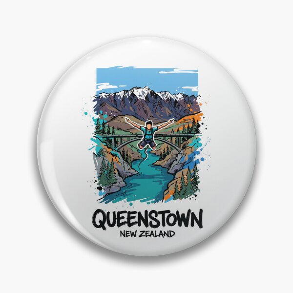 Item preview, Queenstown Bungee New Zealand Adventure Art designed and sold by Merch by Das Design Studio.