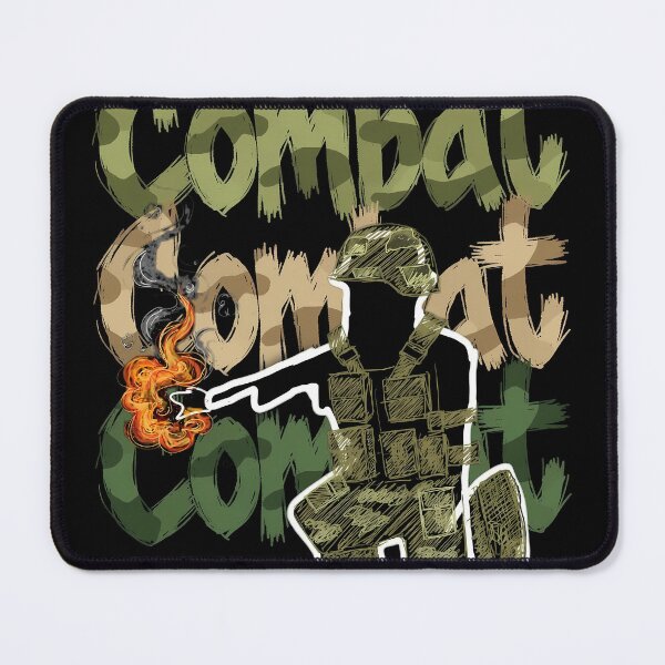 Item preview, Combat Military Scribble & Typography design artwork designed and sold by REDCLASH2002.
