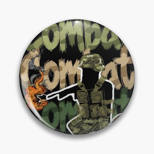 Item preview, Combat Military Scribble & Typography design artwork designed and sold by REDCLASH2002.