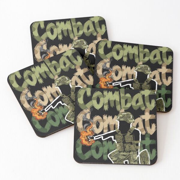 Item preview, Combat Military Scribble & Typography design artwork designed and sold by REDCLASH2002.