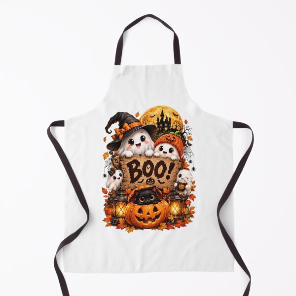 Item preview, Boo Cute Ghosts Black Cat Haunted House designed and sold by Sovereign Supply Co..