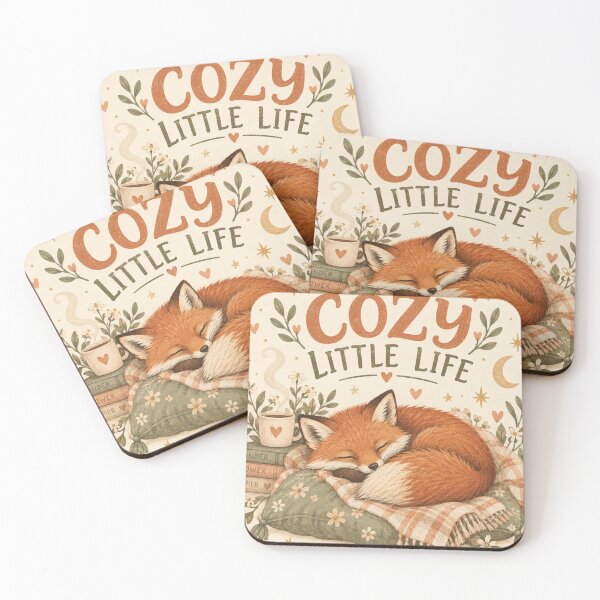 Item preview, Cozy Little Life Sleeping Fox designed and sold by Willow Sky.