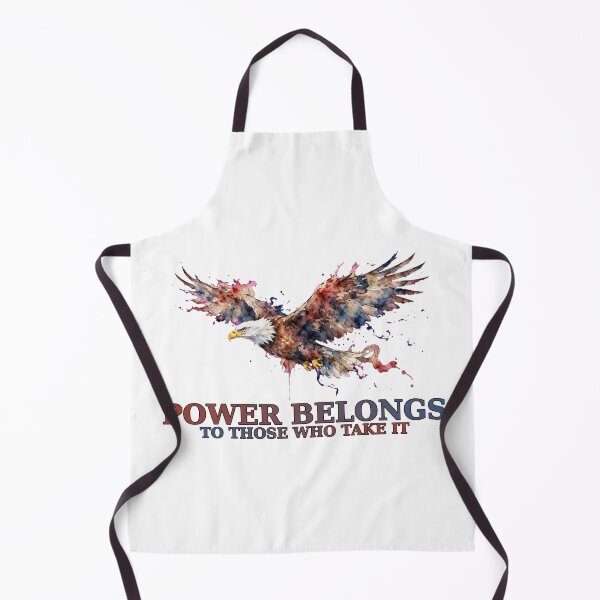 Item preview, Power Belongs To Those Who Take It Eagle Motivational Quote Art designed and sold by Vibe-Vary.