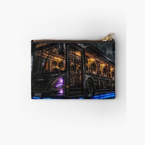Item preview, Cyberpunk Bass Express Neon Sound System Bus Art designed and sold by LazyDayzCo.