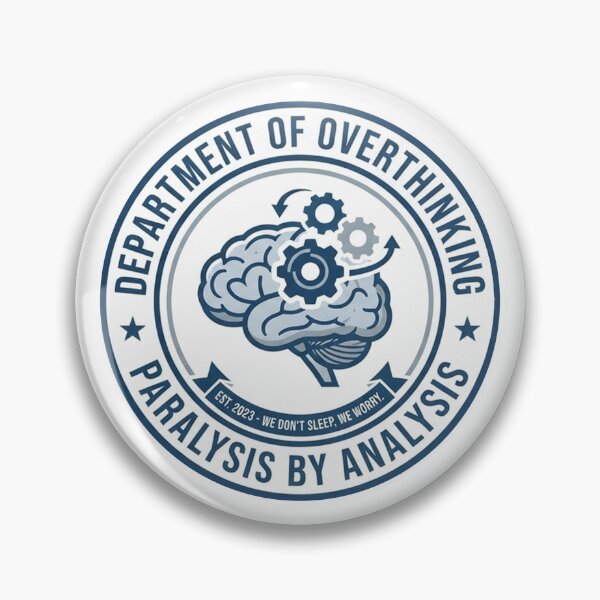 Item preview, Department of Overthinking Funny Office Humor designed and sold by UnofficiallyDropped.