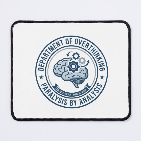 Item preview, Department of Overthinking Funny Office Humor designed and sold by UnofficiallyDropped.