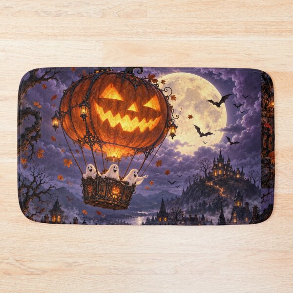 Item preview, Midnight Flight Over Halloween Hollow designed and sold by Kimberly Palmer.