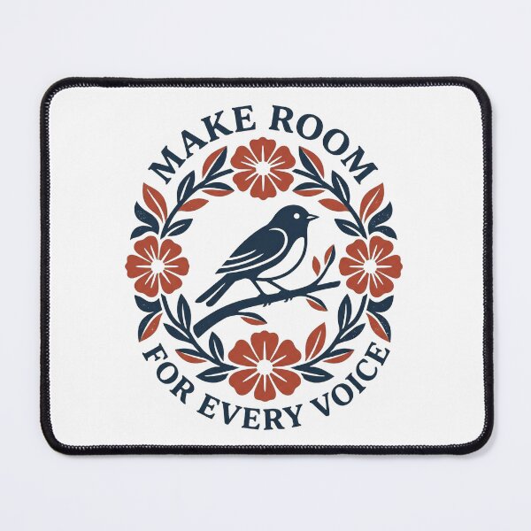 Item preview, Make Room For Every Voice Bird Floral Wreath designed and sold by marry treasures.