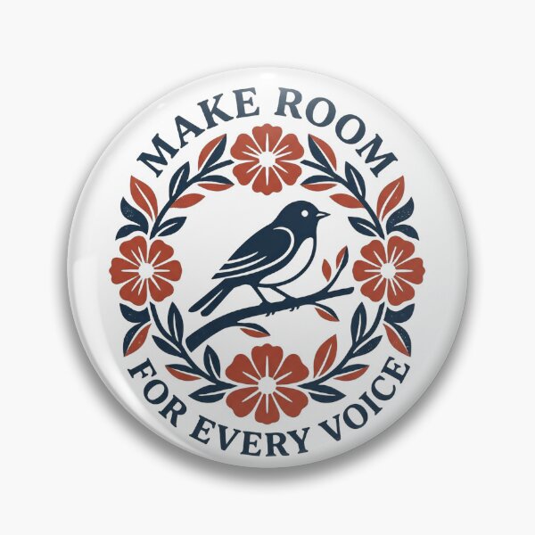 Item preview, Make Room For Every Voice Bird Floral Wreath designed and sold by marry treasures.