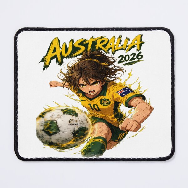 Item preview, Australia 2026 – Anime Soccer Hero Illustration World Cup 2026 designed and sold by 4U---Store.