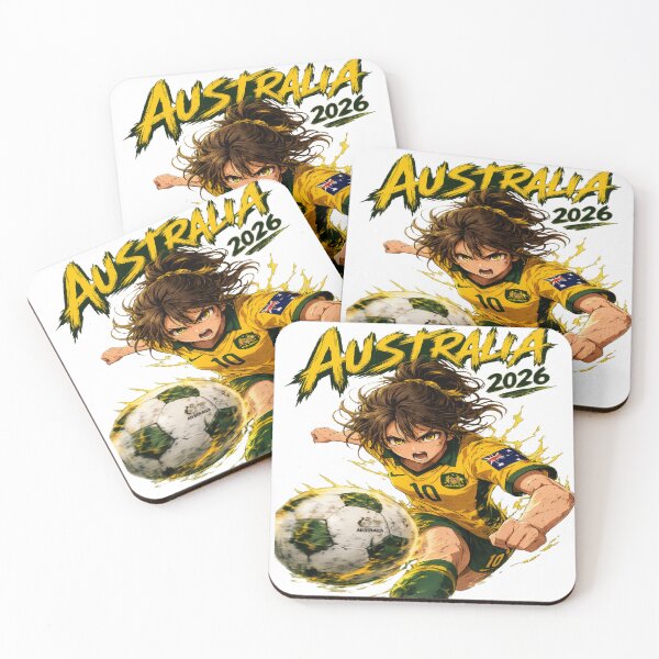 Item preview, Australia 2026 – Anime Soccer Hero Illustration World Cup 2026 designed and sold by 4U---Store.
