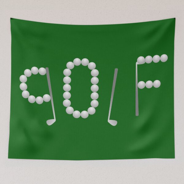 Item preview, Golf Clubs and Balls Sport Typographic Green Art designed and sold by CreativeArtistL.