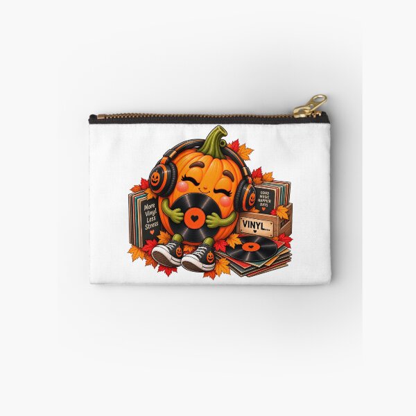 Item preview, Vinyl Pumpkin – Cozy Autumn Record Lover designed and sold by The Cutting Room.