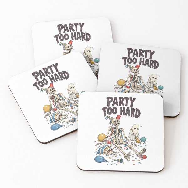 Item preview, Party Too Hard Skeleton Ghost Cleaning Funny designed and sold by Kromia.
