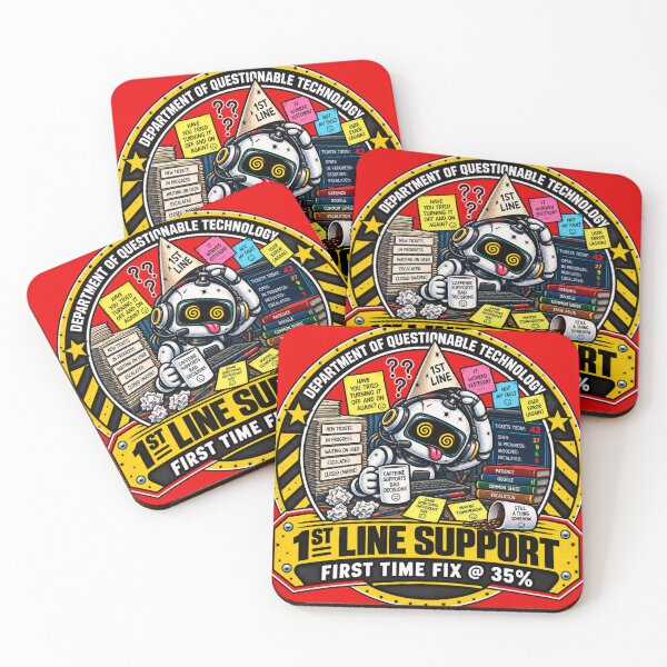 Item preview, Department of Questionable Technology 1st Line Support designed and sold by AdeGee.