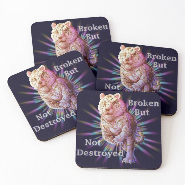 Item preview, Kintsugi Tiger - V1 - Broken But Not Destroyed designed and sold by AstralRavens.