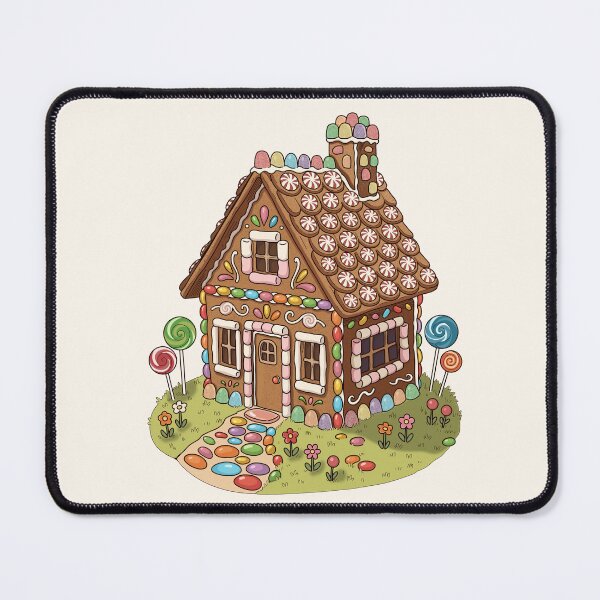 Item preview, Candy Gingerbread House — Illustration designed and sold by LaPolilladPapel.