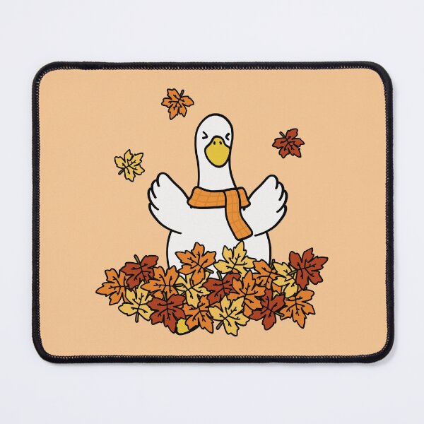 Item preview, Cute Silly Goose Playing Autumn Leaves designed and sold by 11pakka.