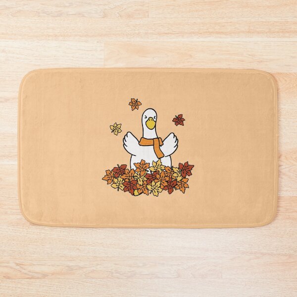 Item preview, Cute Silly Goose Playing Autumn Leaves designed and sold by 11pakka.