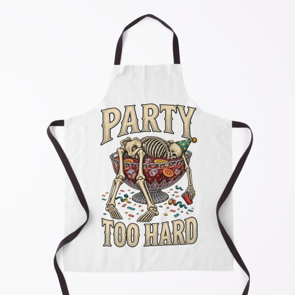 Item preview, Party Too Hard Skeleton Punch Bowl Vintage designed and sold by Kromia.