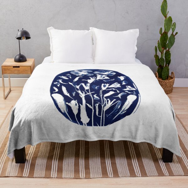 Item preview, Morning Glory & Feathers — Original Cyanotype designed and sold by aydn-tee.