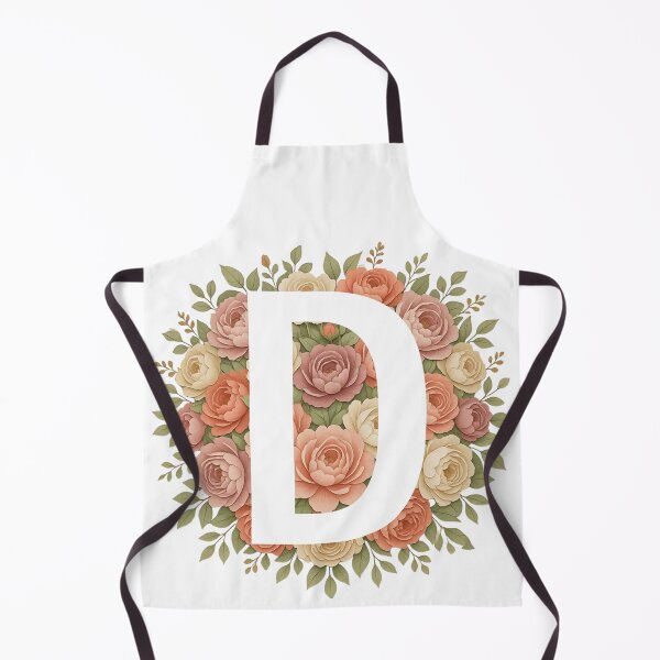 Item preview,  White Letter D Floral Monogram designed and sold by ITCHAWAWAA.