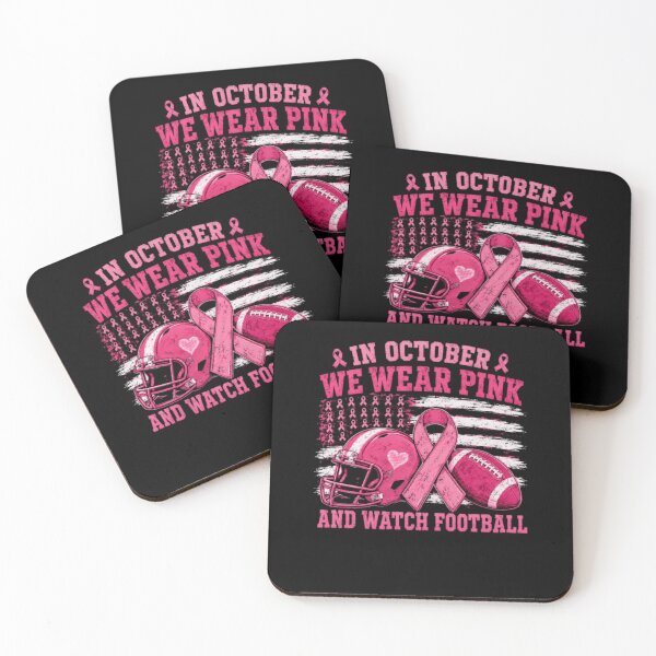 Item preview, In October We Wear Pink And Watch Football Breast Cancer designed and sold by AARABwino.