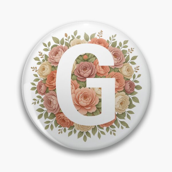 Item preview,  White Letter F Floral Monogram designed and sold by ITCHAWAWAA.