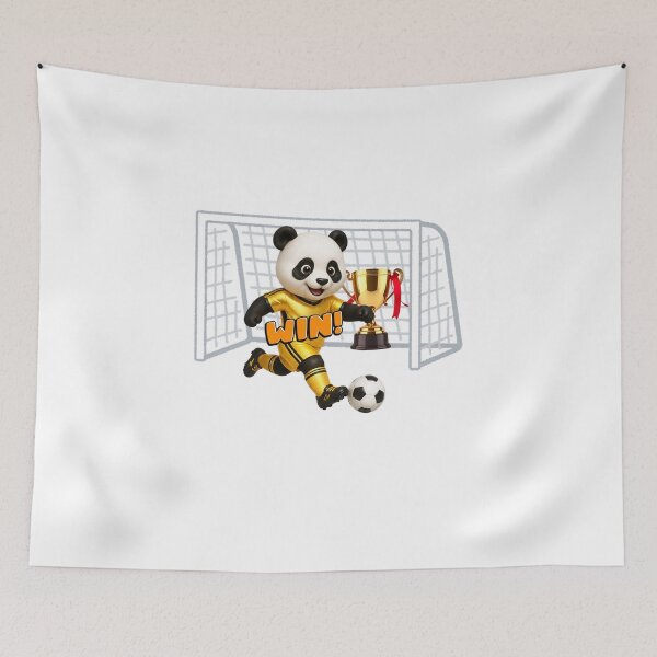 Item preview, Cute Panda Soccer Champion – Win Football Sports Design designed and sold by Palette _Vibes.