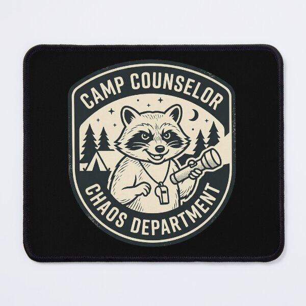 Item preview, Camp Counselor Chaos Department Raccoon Fun designed and sold by marry treasures.