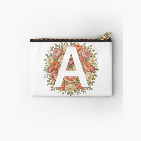 Item preview, White Letter A Floral Monogram designed and sold by ITCHAWAWAA.