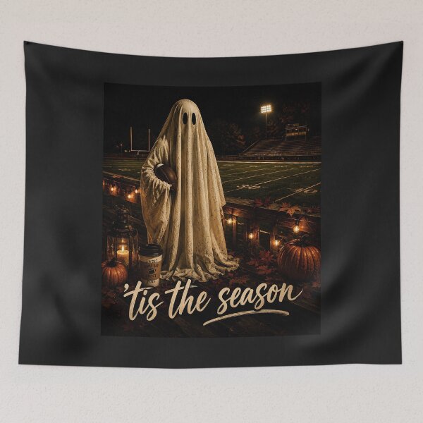 Item preview, Tis The Season Shirt, Football Ghost Tee, Fall Football Shirt, Game Day Shirt, Halloween Football Tee designed and sold by greatmar1.