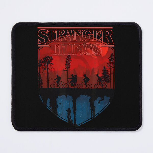 Item preview, Stranger Things Group Shot Mindflayer Trail Silhouettes designed and sold by MaceonPi.