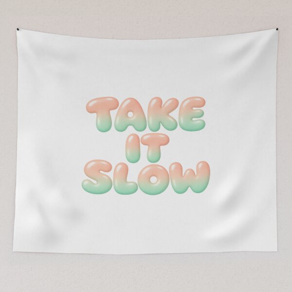 Item preview, Take It Slow Pastel Bubble Text designed and sold by Inkworksbyshery.