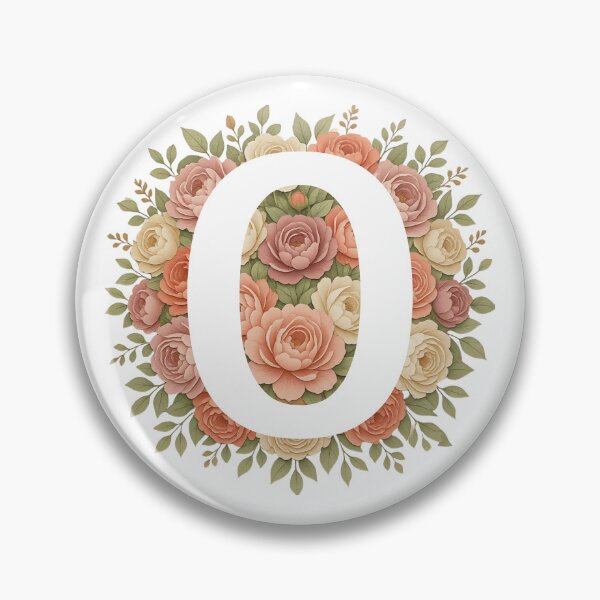 Item preview,  White Letter O Floral Monogram designed and sold by ITCHAWAWAA.