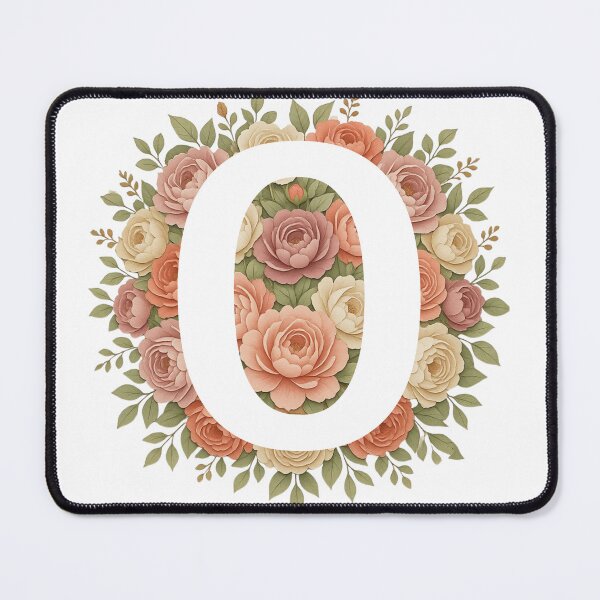 Item preview,  White Letter O Floral Monogram designed and sold by ITCHAWAWAA.