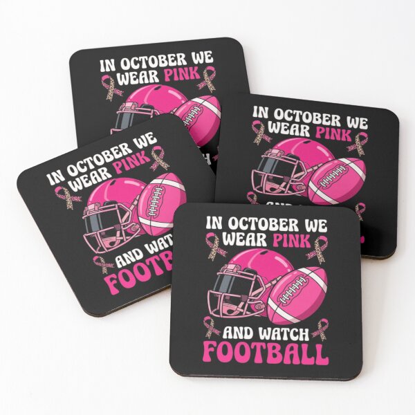 Item preview, In October We Wear Pink And Watch Football Breast Cancer designed and sold by AARABwino.