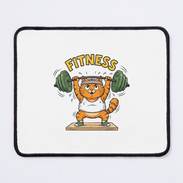 Item preview, Funny Fitness Cat Gym Workout designed and sold by Art Solom.
